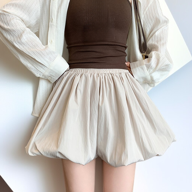 하이웨이스트 슬림 버드 스커트