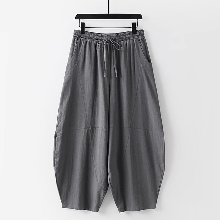 남성 린네 바지