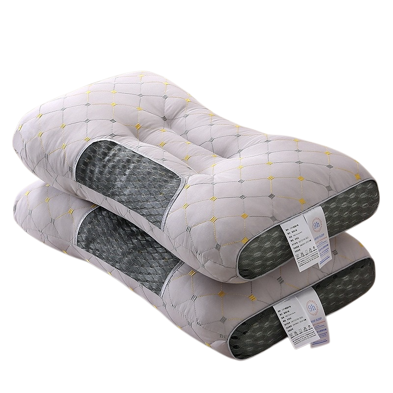 Fluffy Breathable Massage Pillow, High Elasticity Sleep Aid, Ergonomic Design