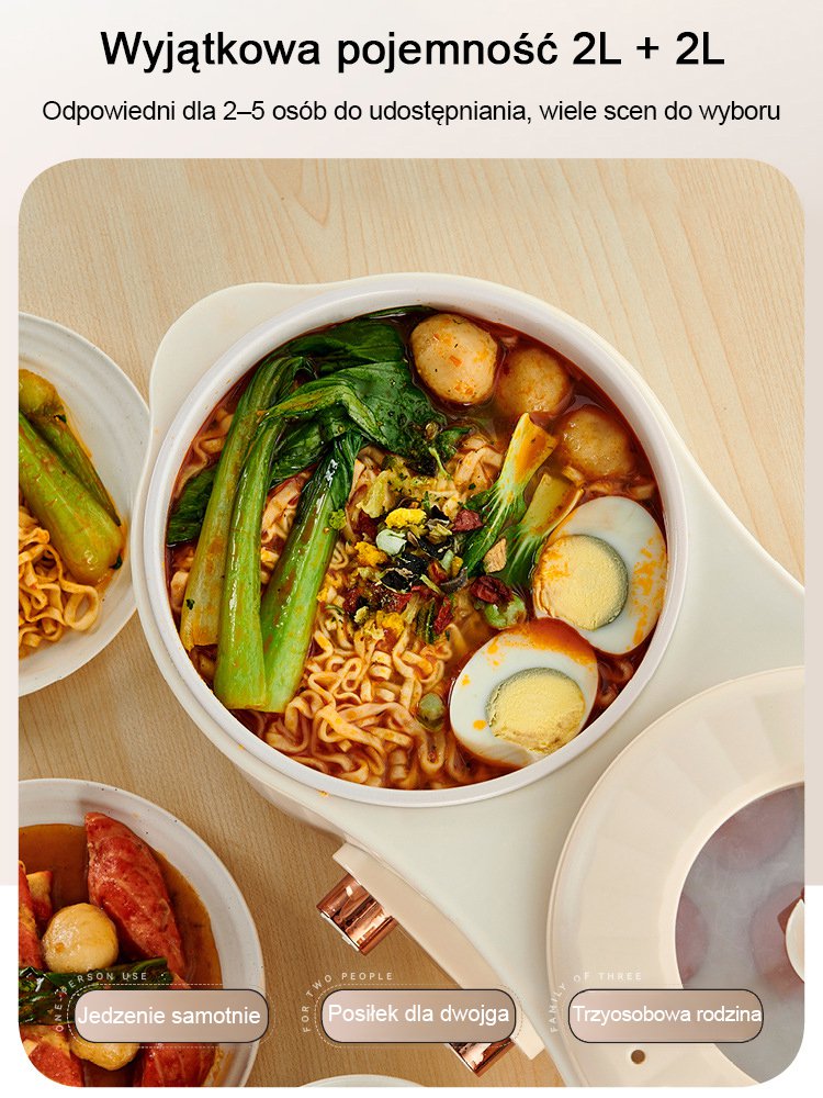 Wielofunkcyjne gotowanie na parze i gotowanie w jednej ceramicznej kuchence elektrycznej o wysokiej 