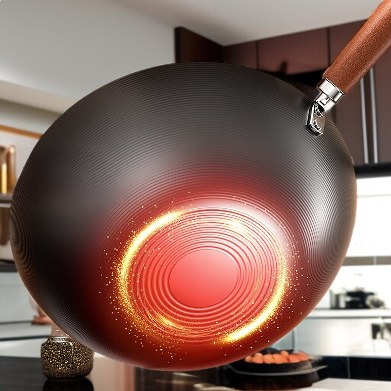 가정용 논스틱 무코팅 인덕션 전용 볶음팬 플랫 1인용 건강 미니 볶음팬