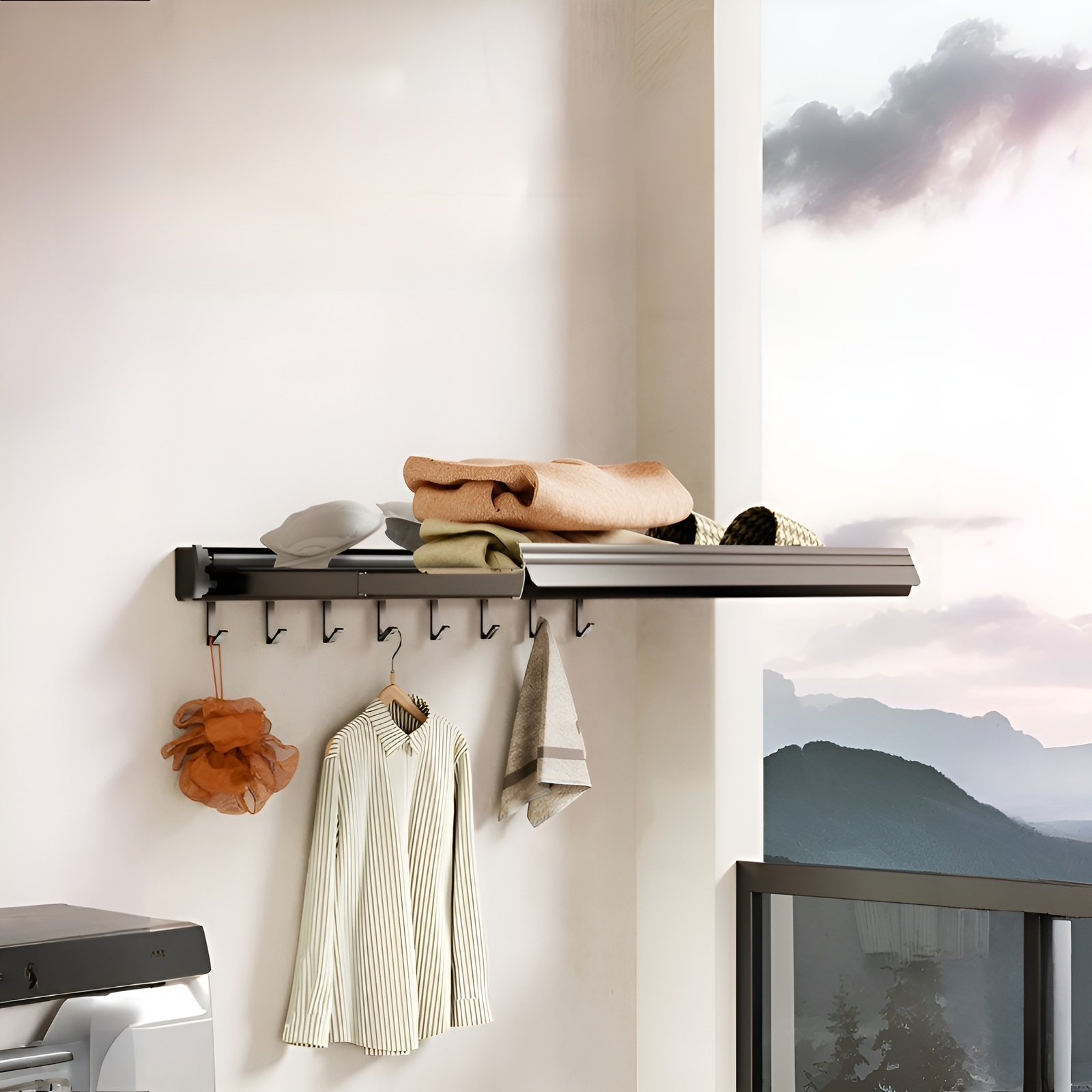 빨판 접기 빨래망