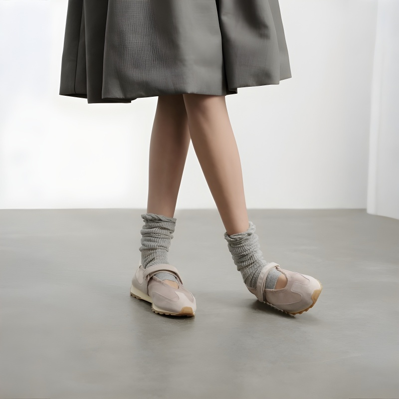 슈즈 여 봄여름 메리제인 펌프스 운동화 일자 스트랩 진주 통굽 발레 덕훈화