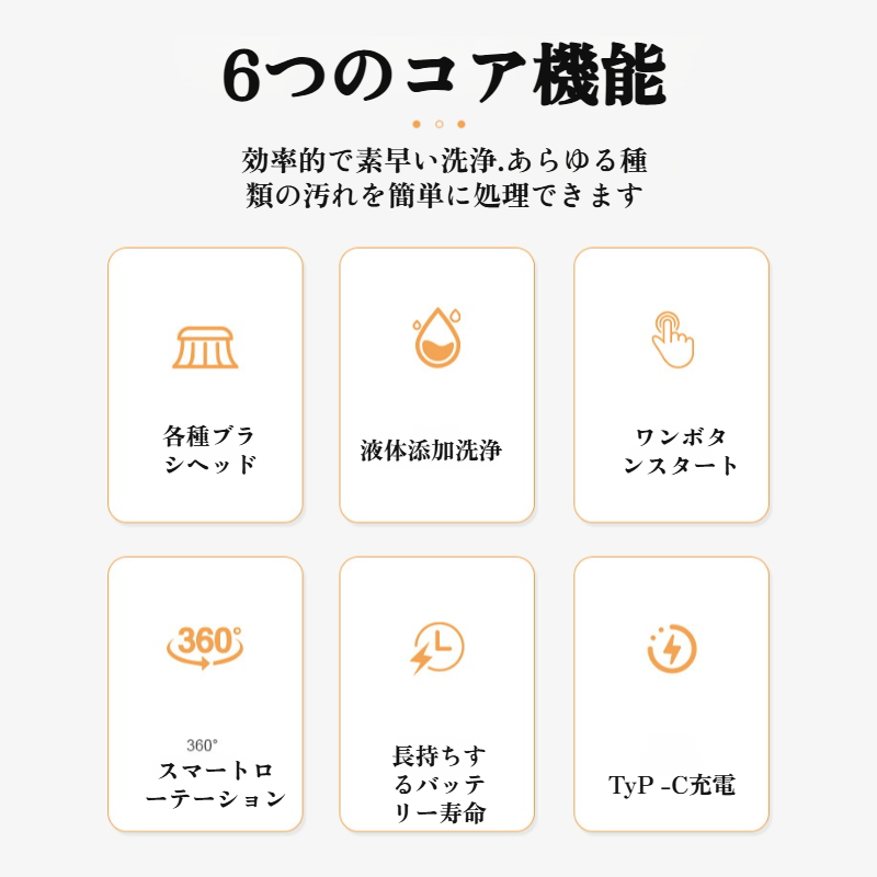 キッチンで使用中の電動掃除ブラシ