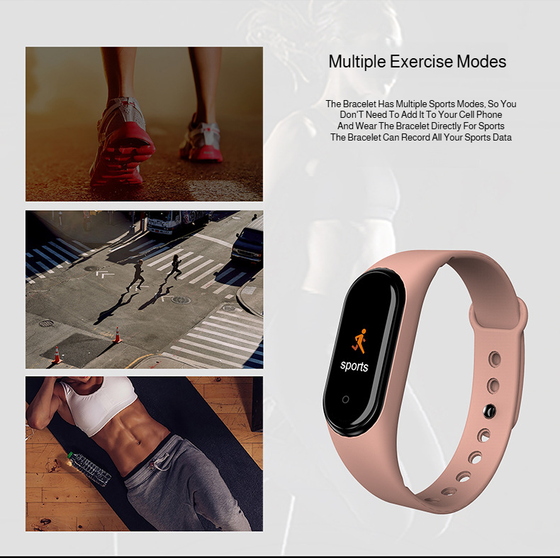 Electronic products health heart rate blood pressure monitoring pedometer sports smart bracelet