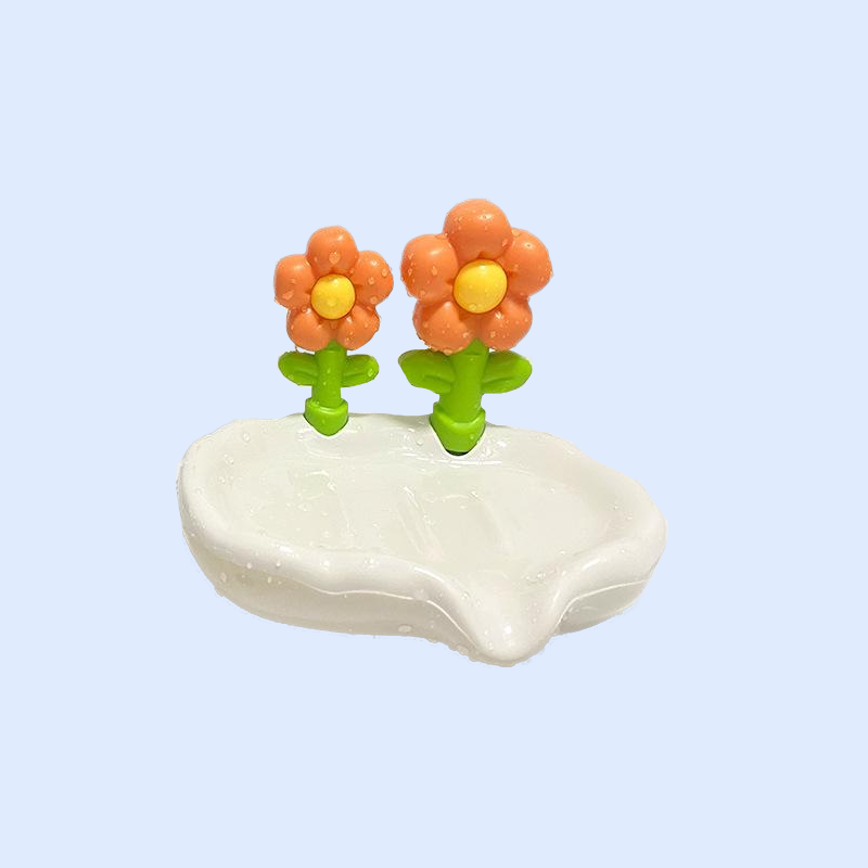 ノンパンチ可愛い花柄石鹸箱