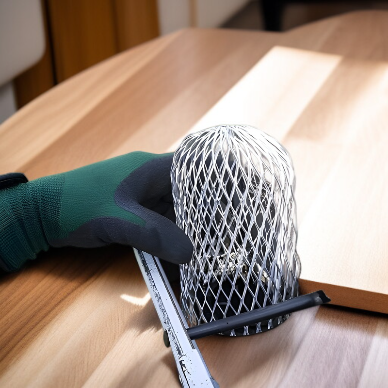 FBAEU-ダウンパイプの雨どい保護アルミフィルター保護排水口プロテクターで、葉の破片がフィルターを詰まらせるのを防ぎます。