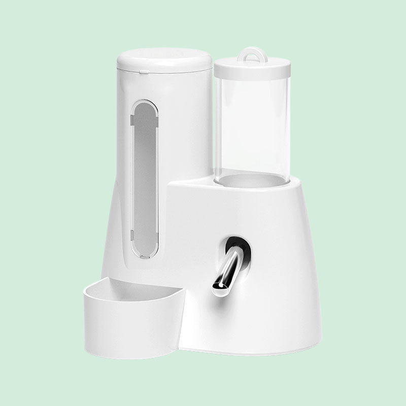 倉鼠餵食器自動飲水金絲熊水壺食盆二合一