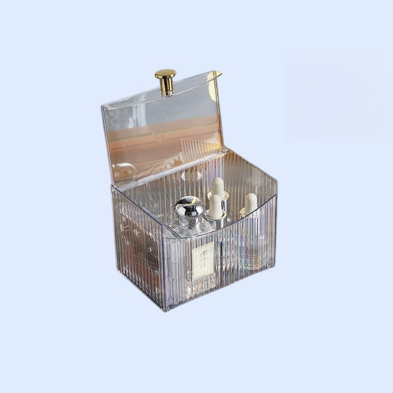 Desktop Makeup Organizer for Cotton Swabs, Cotton Pads, and Beauty Sponges