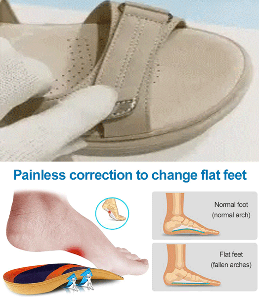 Sporty Wedge Lightweight Velcro Large Size Sandals