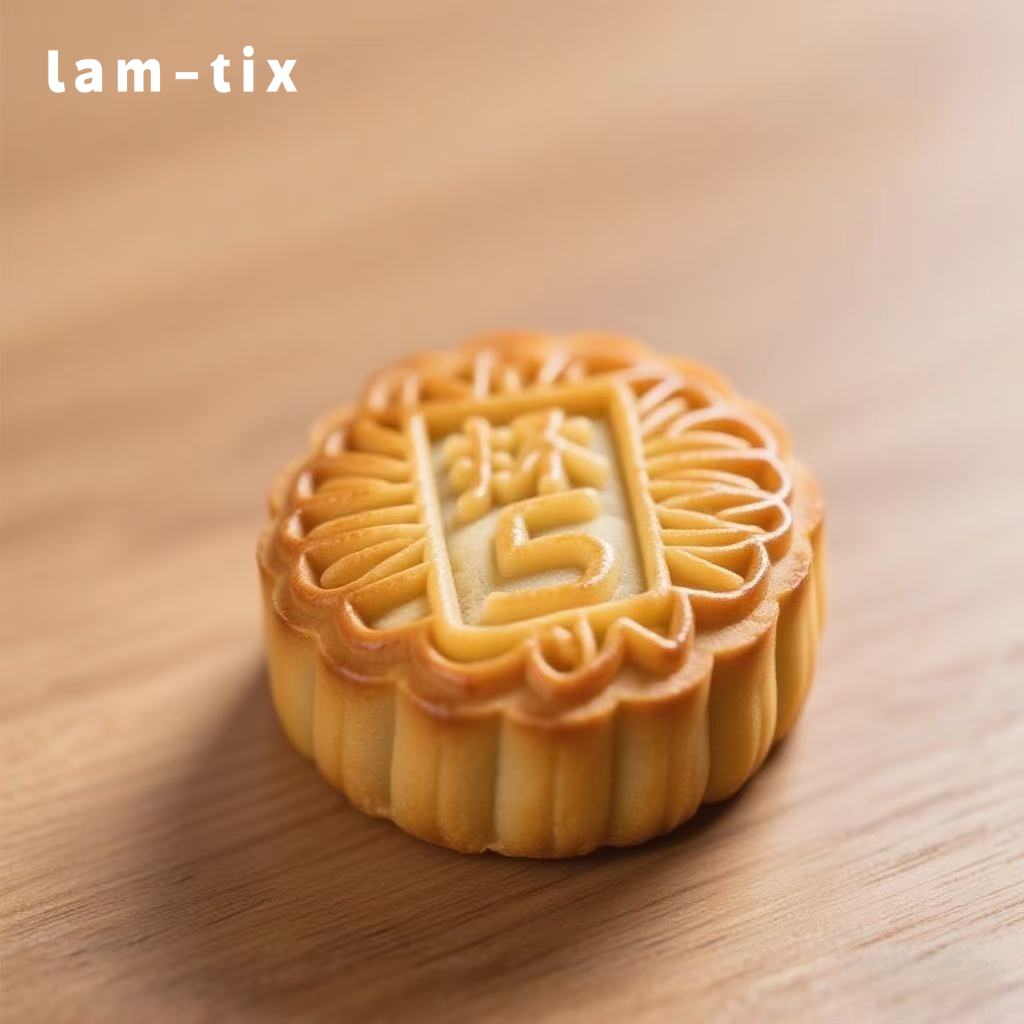 Mooncake με πάστα σπόρων λωτού και κρόκο αυγού