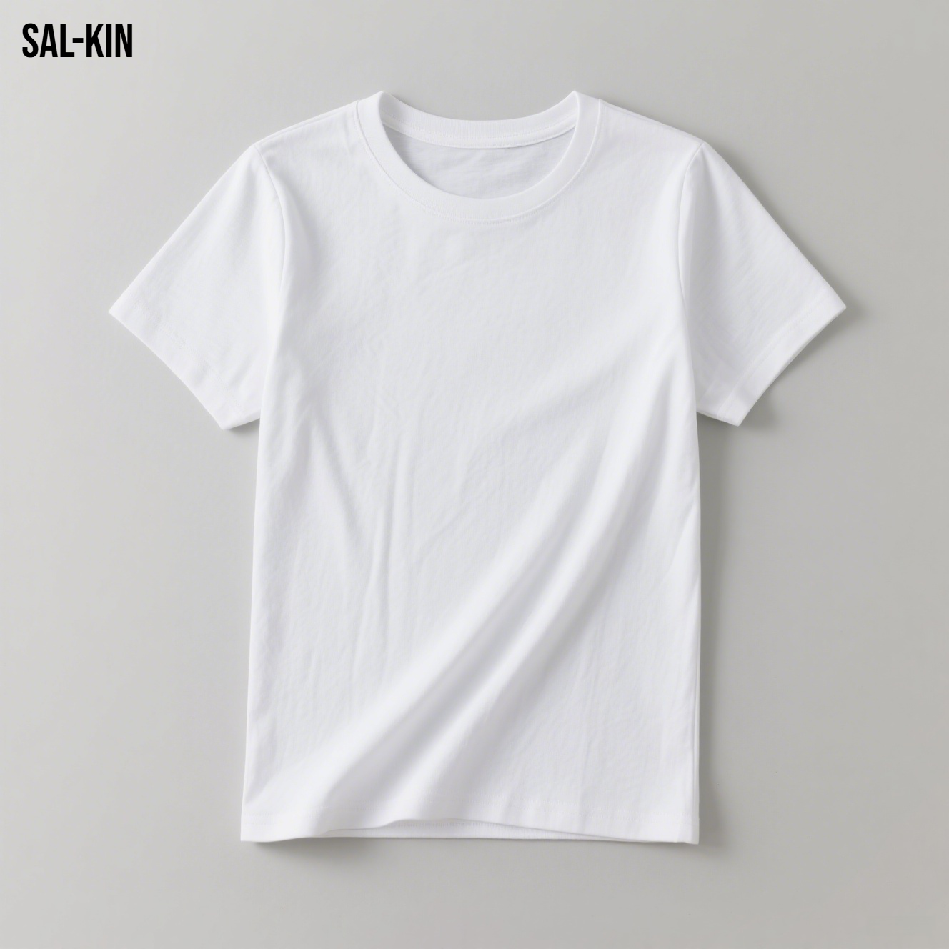 여성용 화이트 스트레이트 숄더 반팔 티셔츠