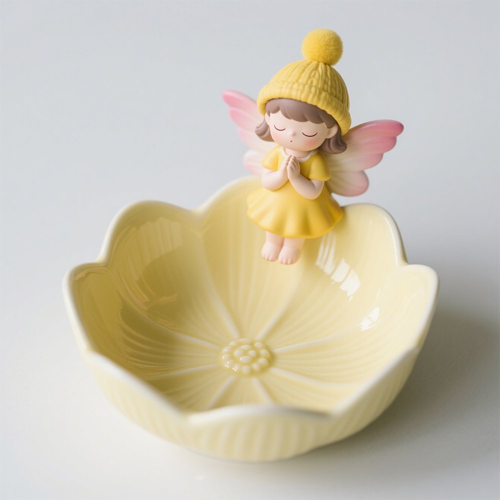 Keramik-Elfen-Ornamente für den Eingangsbereich