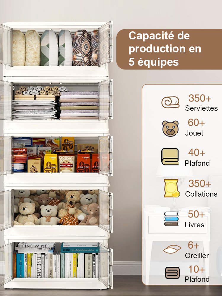 Armoire de rangement pliable sans installation