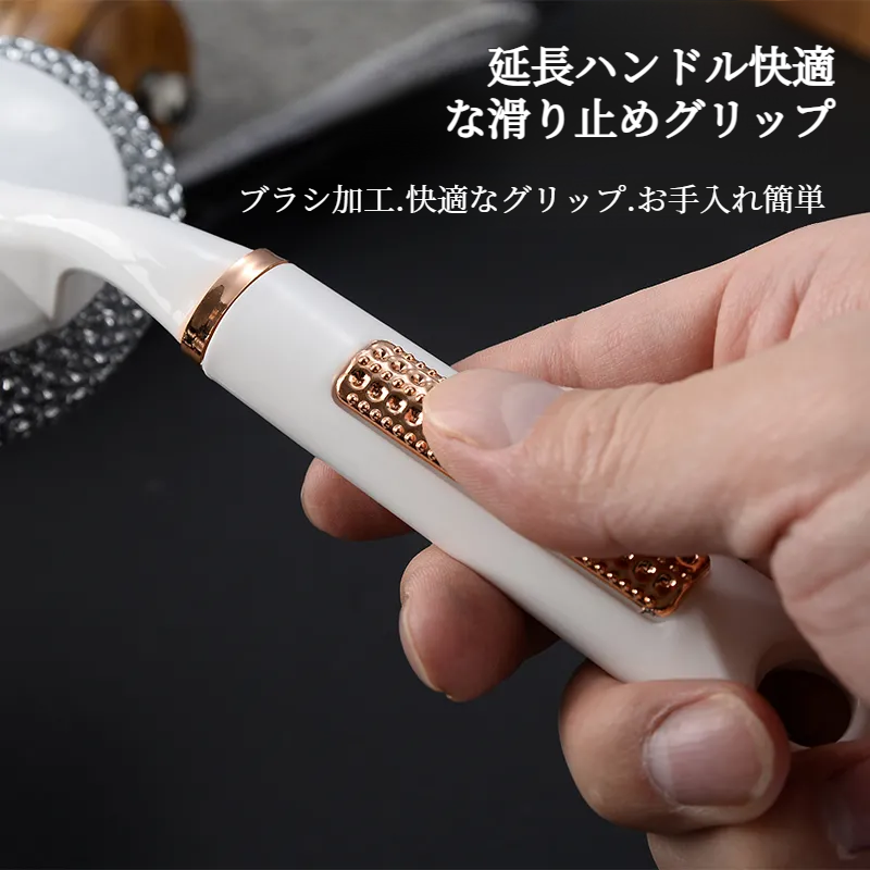 家庭用ワイヤーボールブラシ キッチンクリーニング多機能ノンスティック洗浄ポットロングハンドル鍋ブラシ