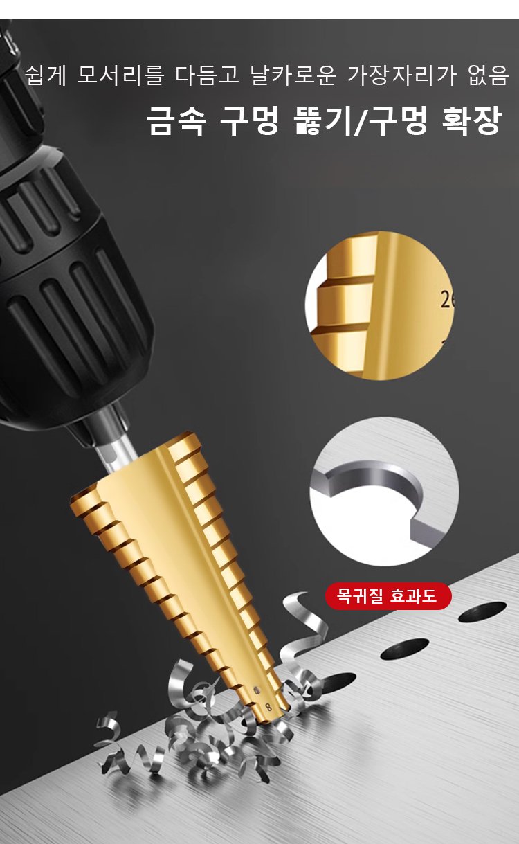 플라스틱 작업에 사용 가능한 드릴 세트