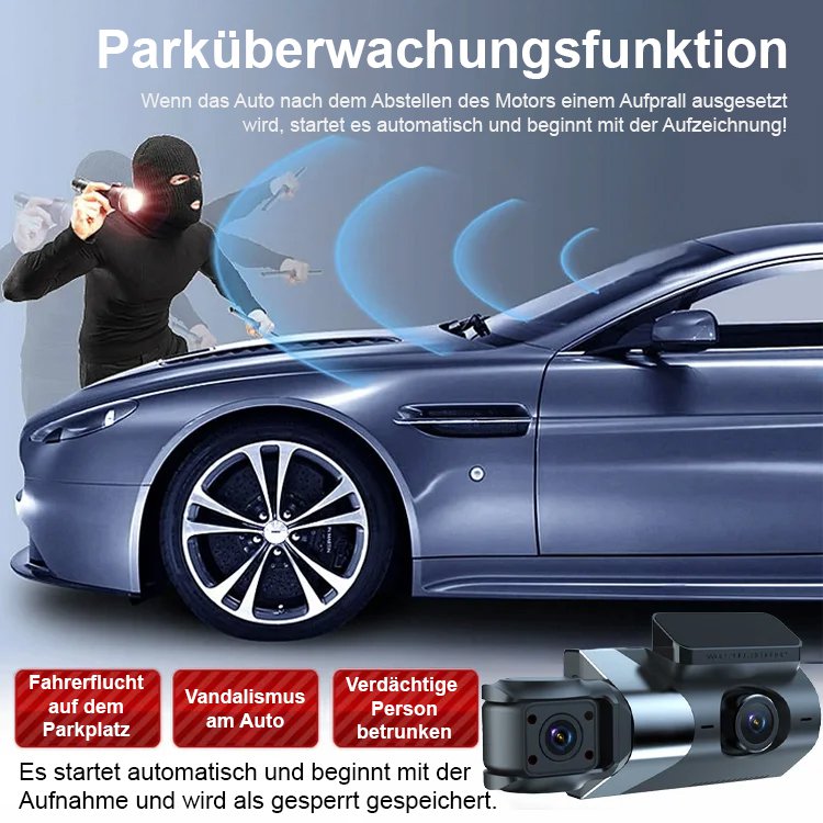 HD-Wifi-Auto-Recorder mit drei Aufzeichnungen