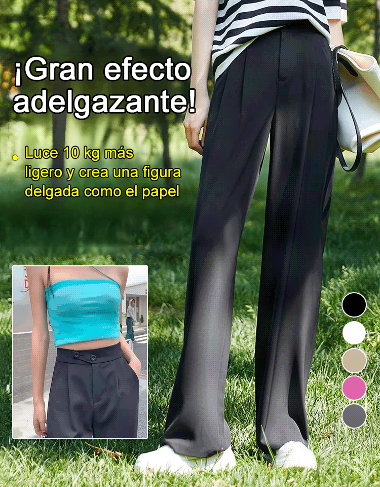 Pantalones anchos y de cintura alta, versátiles y favorecedores para la figura