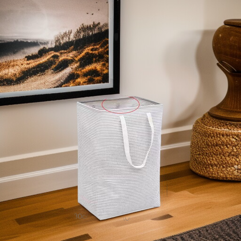 내구성 좋은 패브릭 세탁 바구니 디테일