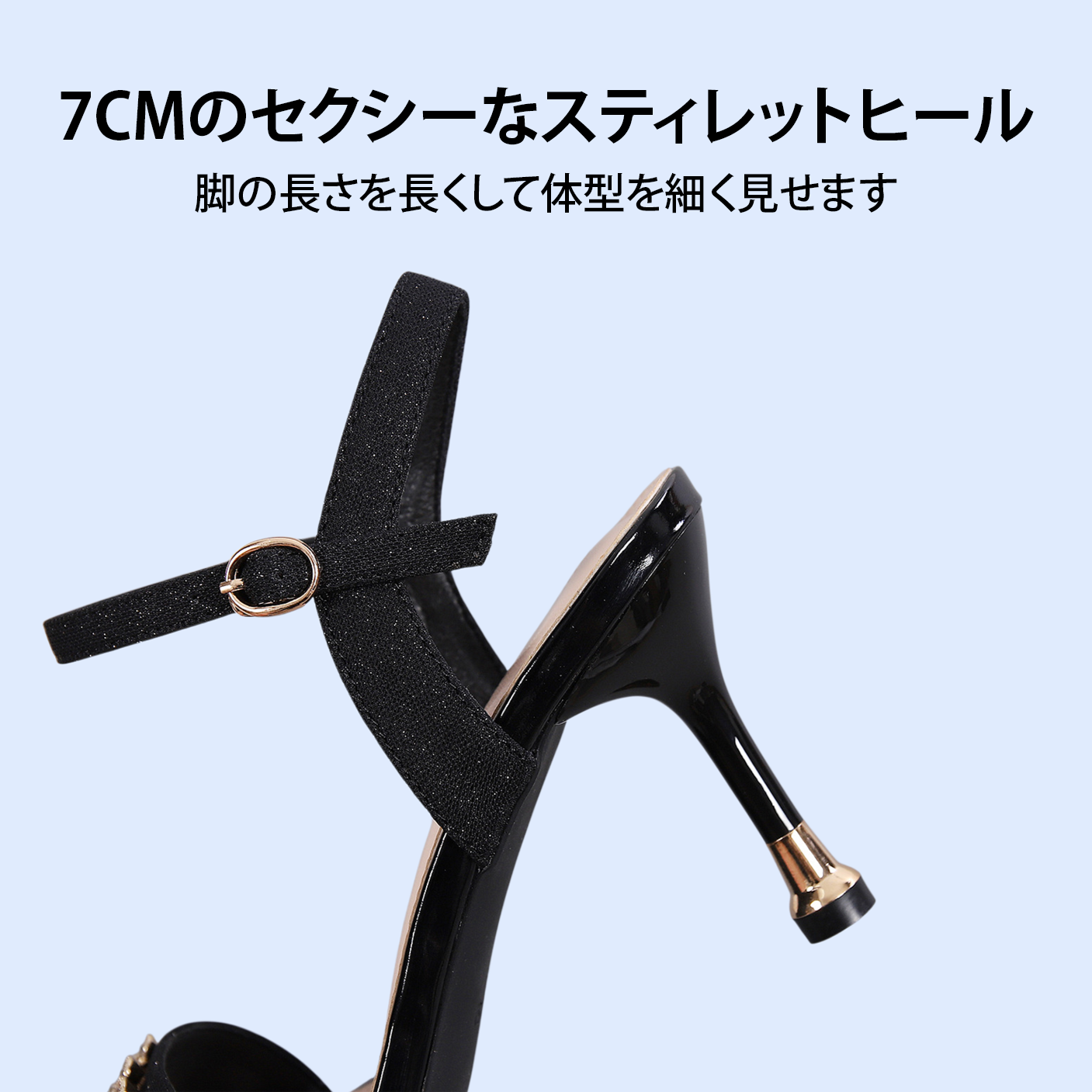 新しいスタイルのワンストラップハイヒール