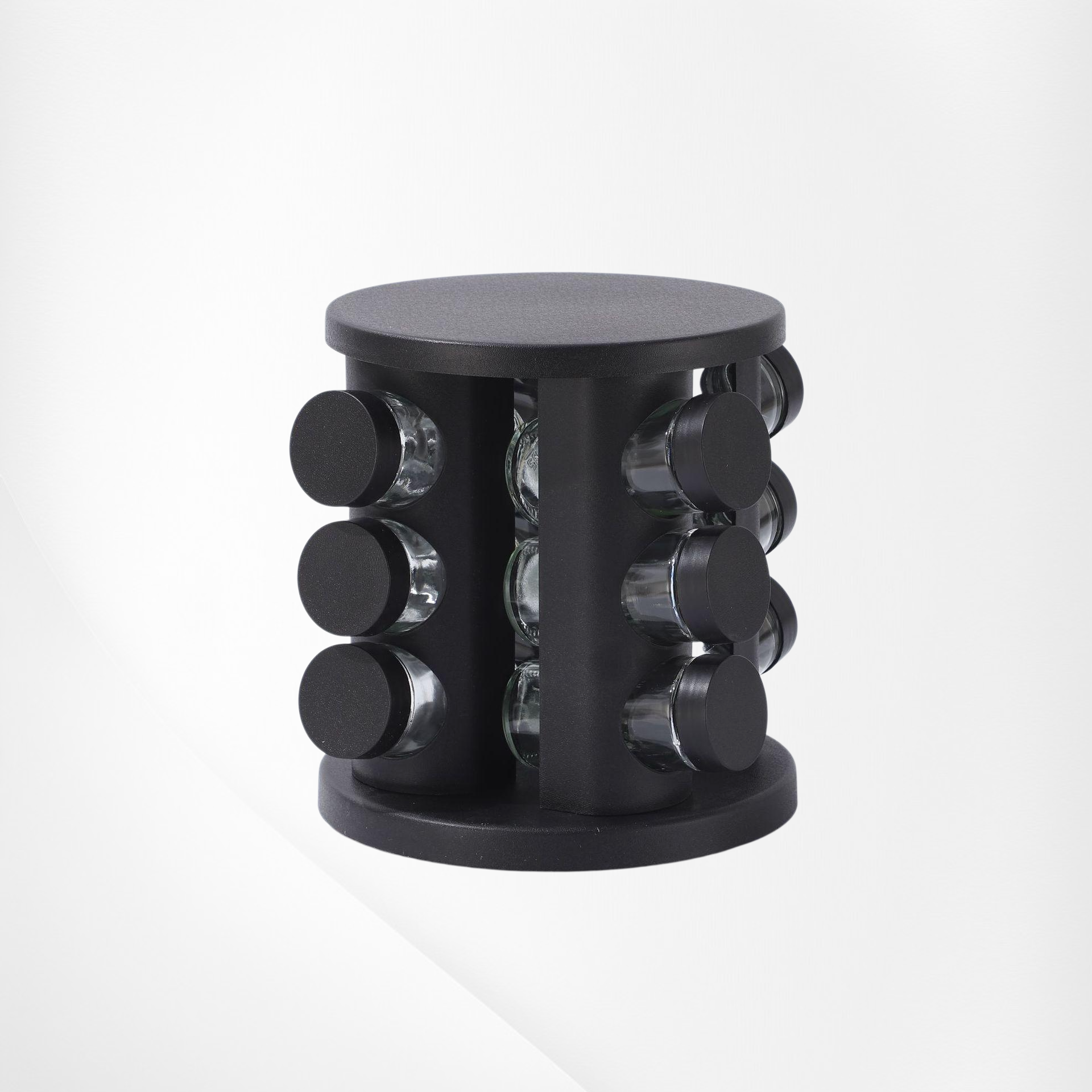 ステンレス多機能回転スパイスラック キッチン収納棚