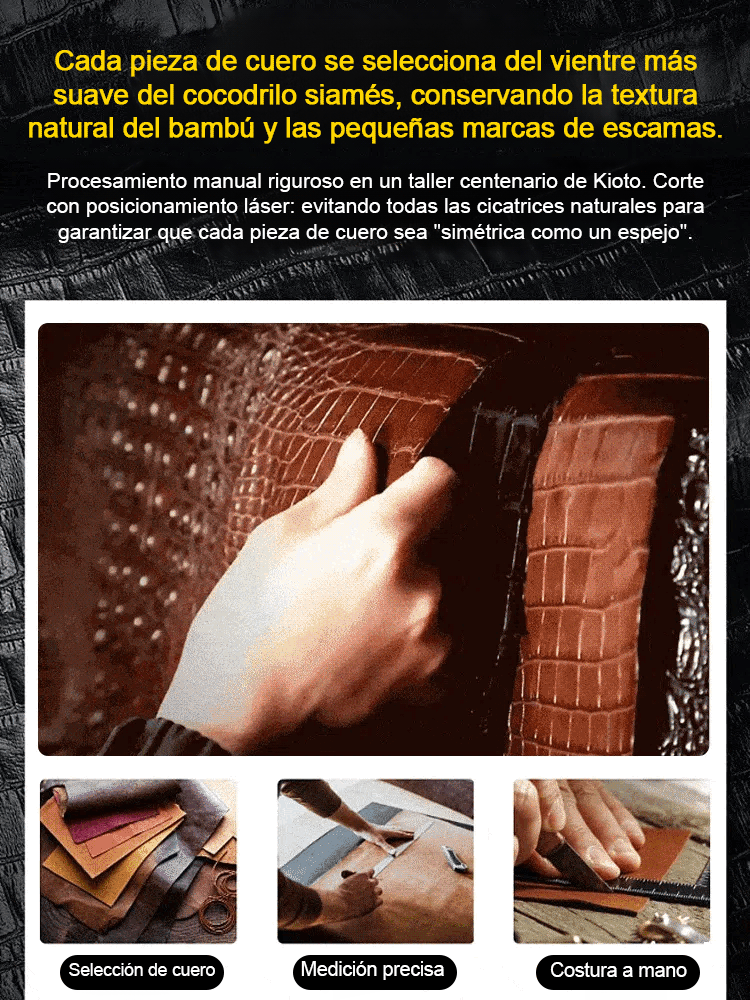 [Patrimonio artesanal japonés] Zapatos casuales de hombre de piel de cocodrilo importada de Siam
