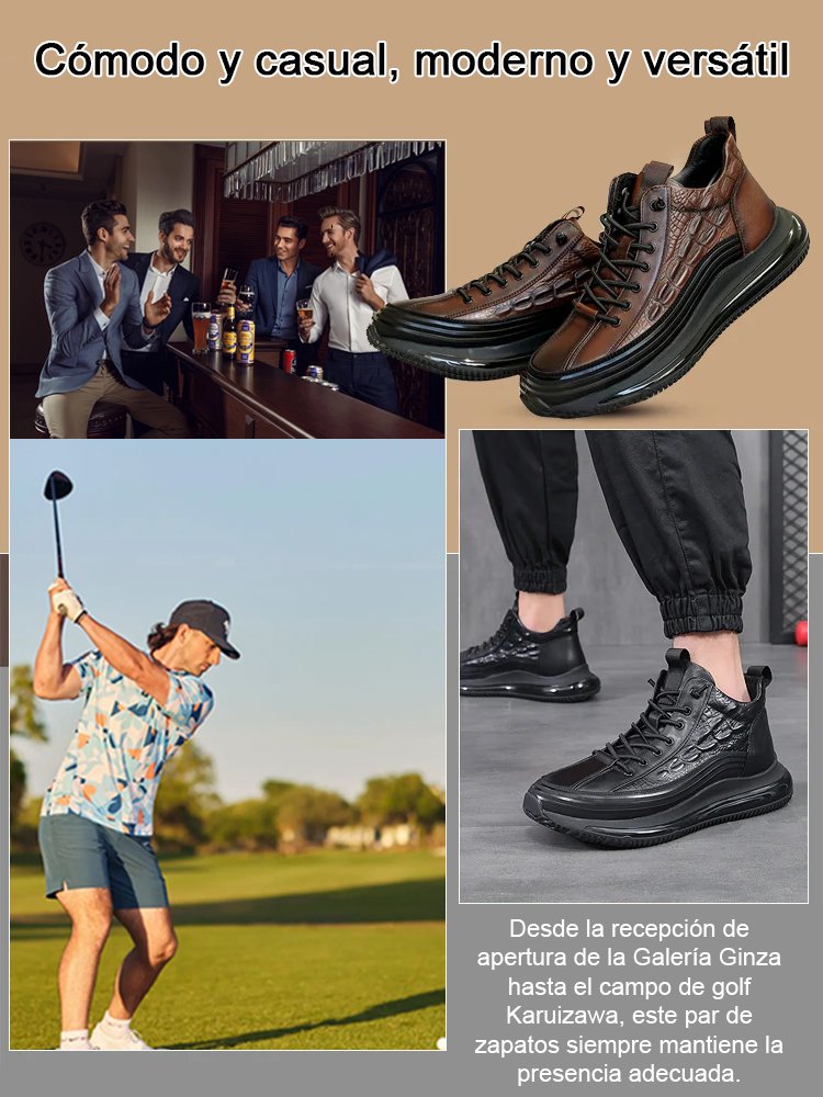 [Patrimonio artesanal japonés] Zapatos casuales de hombre de piel de cocodrilo importada de Siam