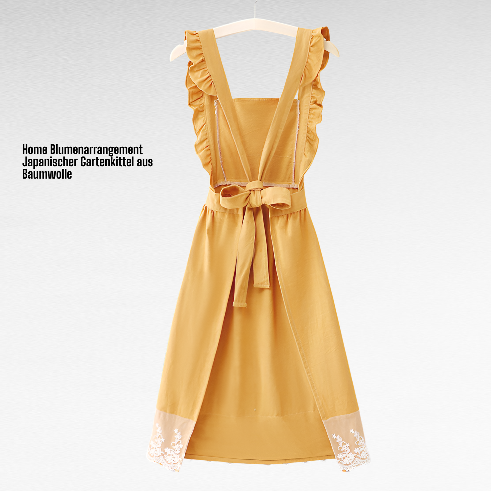 Home Blumenarrangement Japanischer Gartenkittel aus Baumwolle