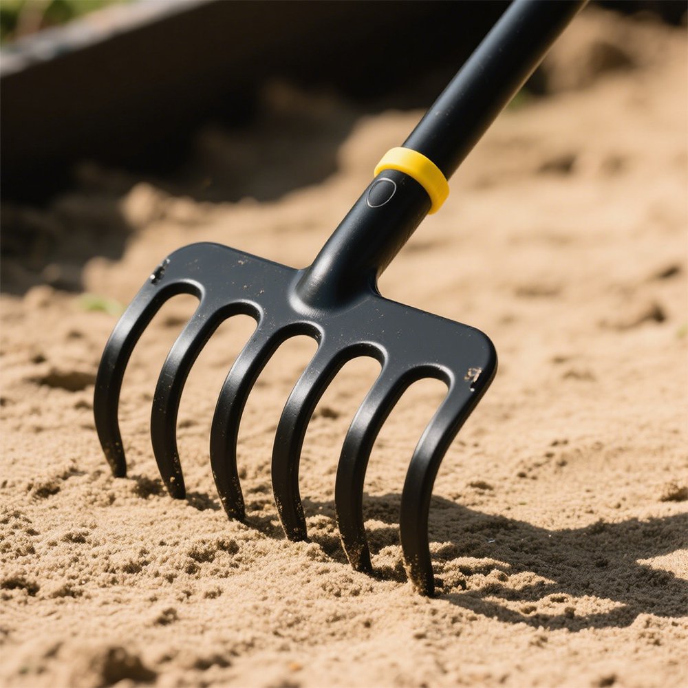 알루미늄 합금 원예용 폭이 넓은 두꺼운 잔디 갈퀴