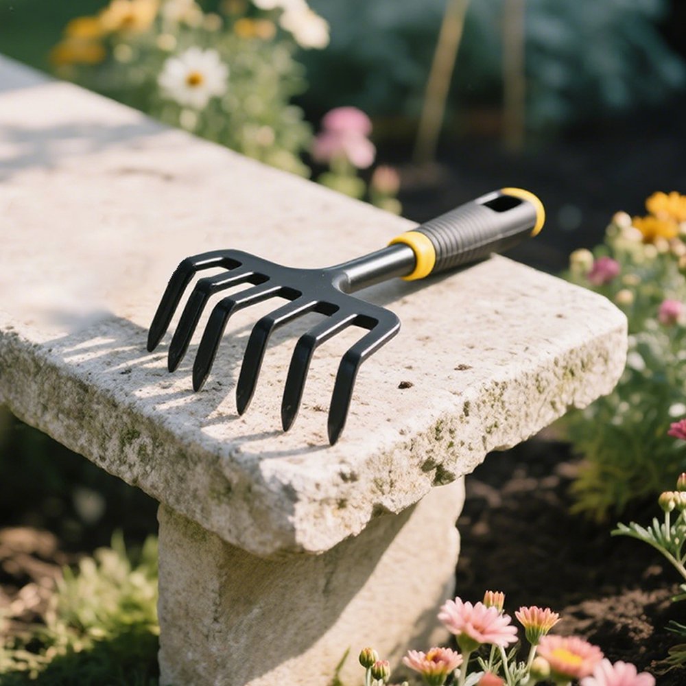 알루미늄 합금 넓은 잔디 갈퀴 전체 모습