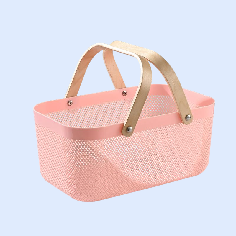 Tragbarer Abtropfkorb für Obst und Gemüse, ideal für Haushalt und Picknick