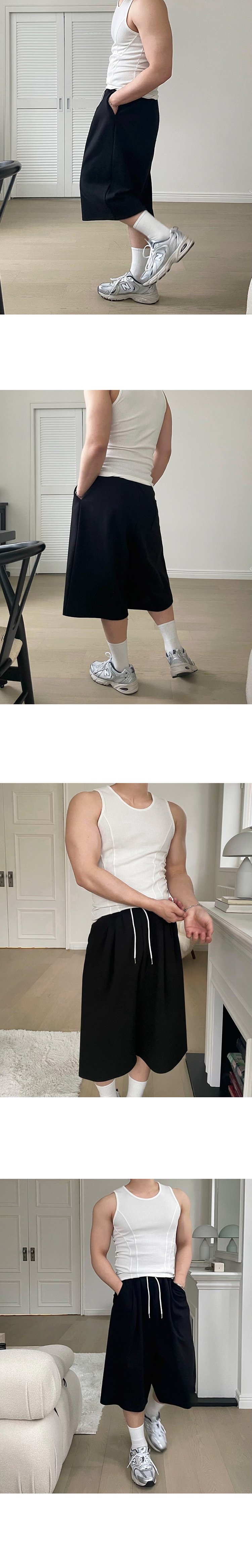 남자 여름 나들이에 어울리는 맨투맨 반바지 코디