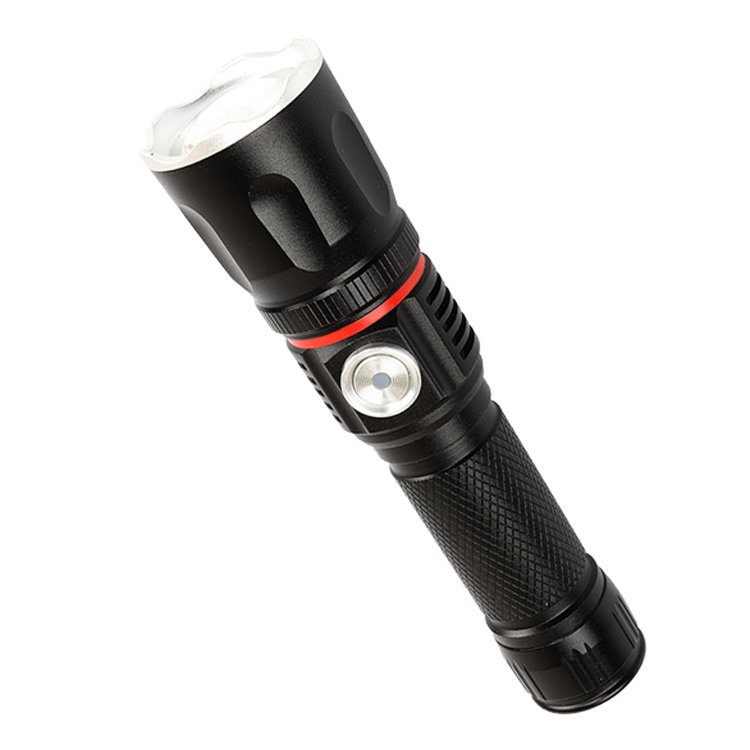 【懐中電灯】伸縮式でズーム変更。USB充電仕様で頻繁に電池交換が不要！