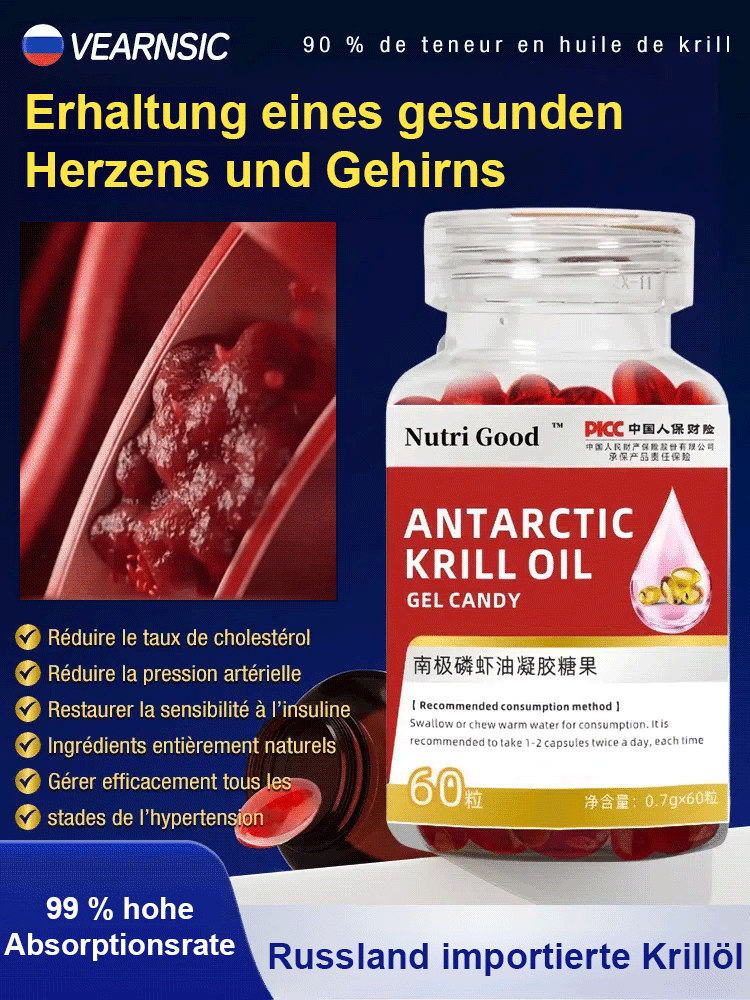 Aus Russland importiertes Krillöl