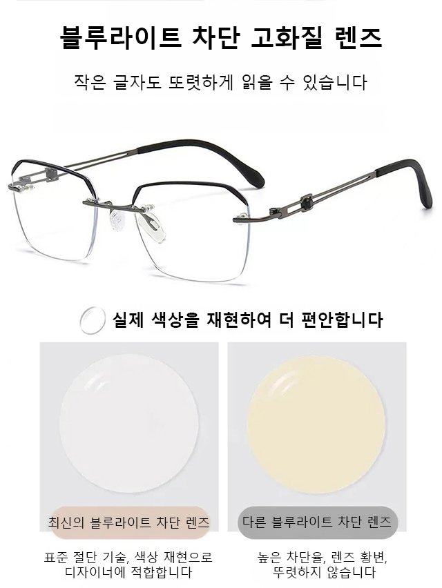 초고화질 블루라이트 차단 점진식 다초점 돋보기안경