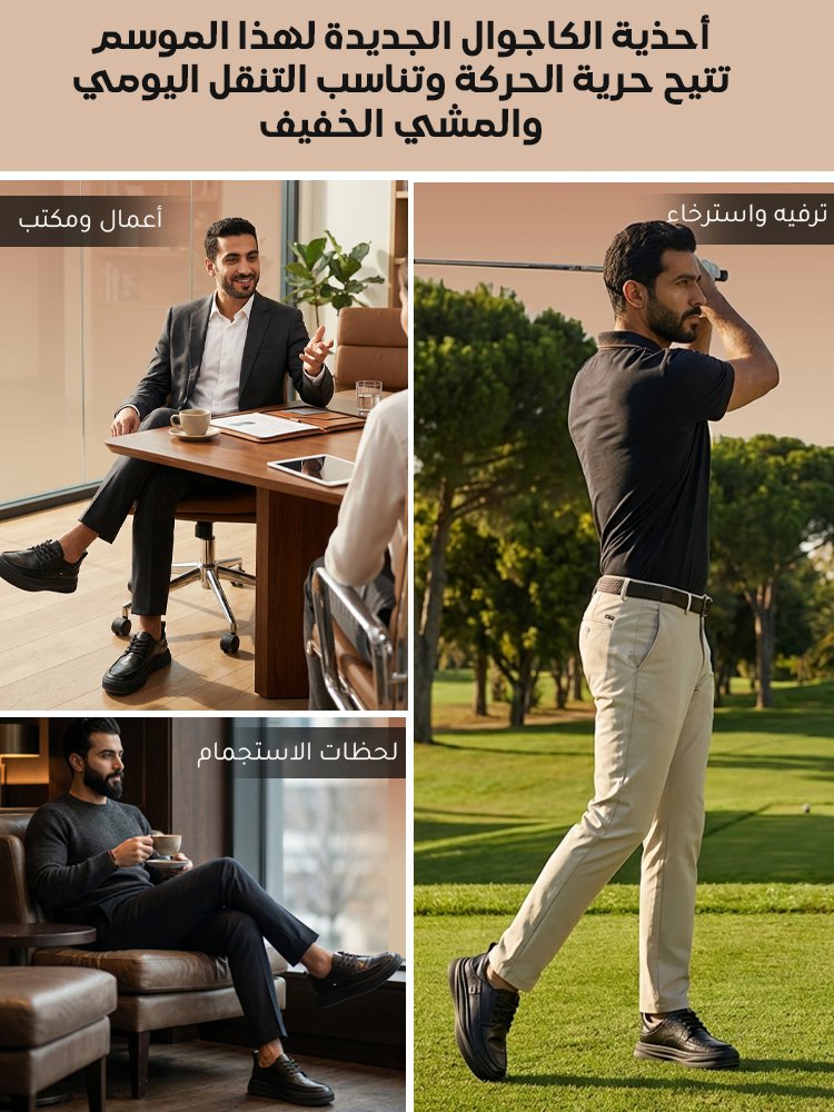 حذاء رجالي كاجوال بنعل فائق النعومة