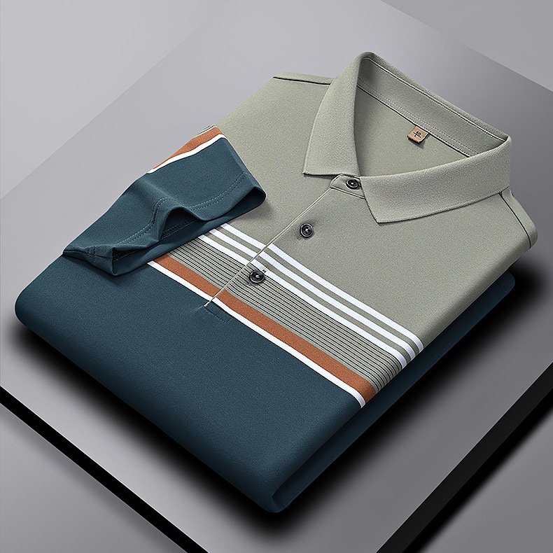 남성용 여름 신상 비즈니스 반팔 폴로 셔츠 