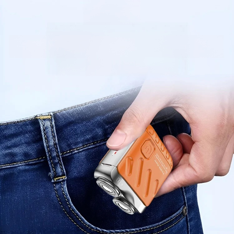 Rotary double ring electric shaver