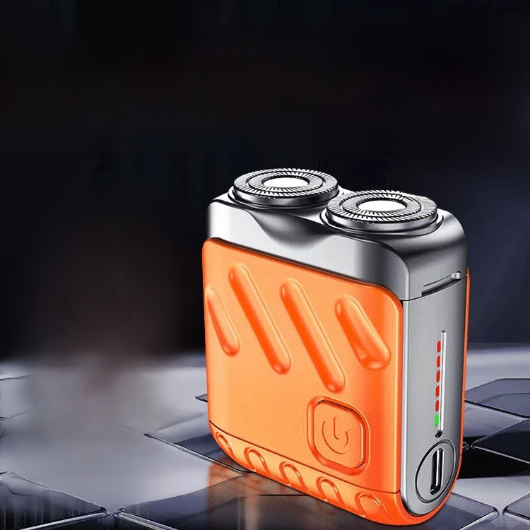 Rotary double ring electric shaver