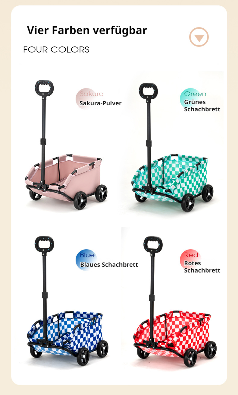 Praktischer Haustier-Kinderwagen auf Rädern