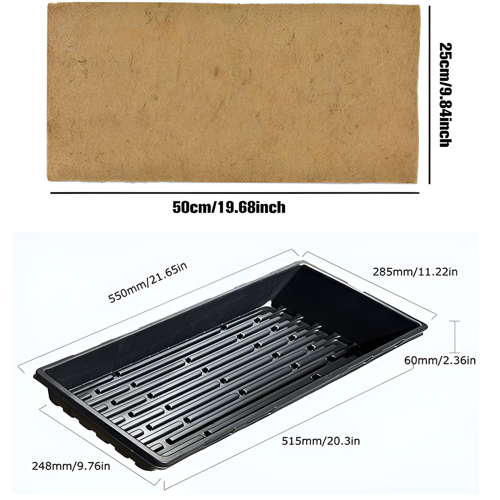 植物成長キット マイクログリーンとウィートグラス用の水耕ジュート植物成長マット