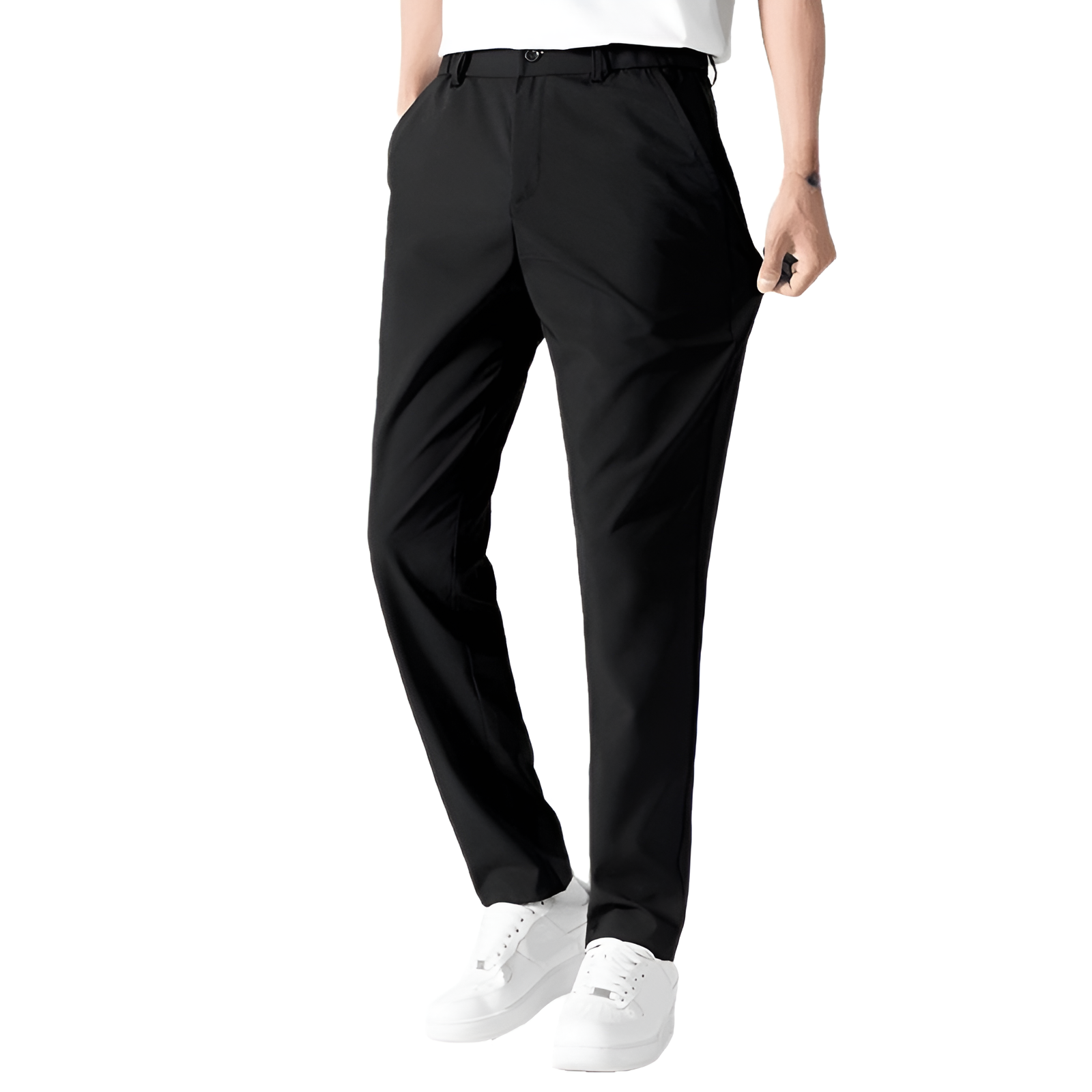 メンズ ロングパンツ 夏服 冷感パンツ アイスシルクパンツ 接触冷感 薄手 涼しい イージーパンツ ストレッチ 夏 春 秋