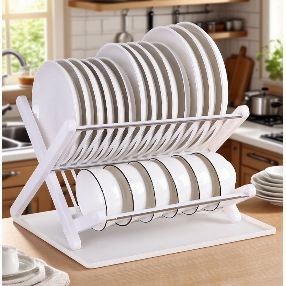 주방에서 접을 수 있는 식판 아스팔트 수납 선반