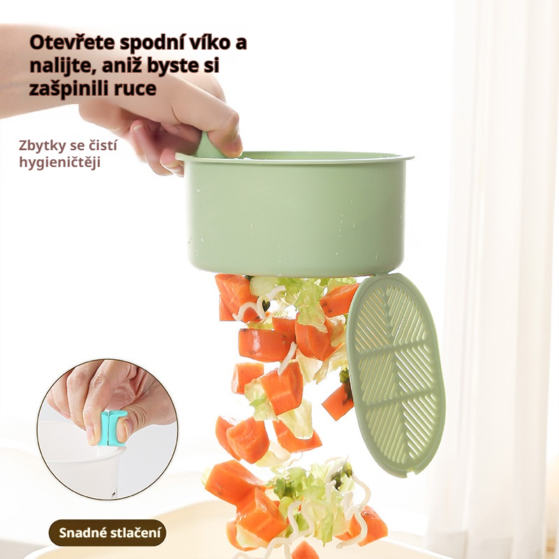 Odkapávací police s filtrem OneTouch, závěsná taška, snadné vymačkávání, úložný stojan