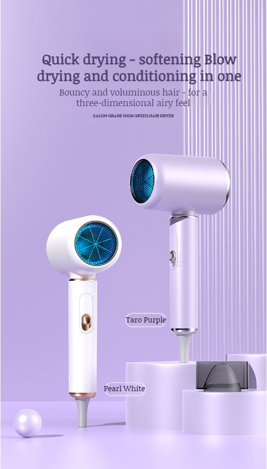 Household highpower electric hair dryer blue anion quick dry hair dryer
