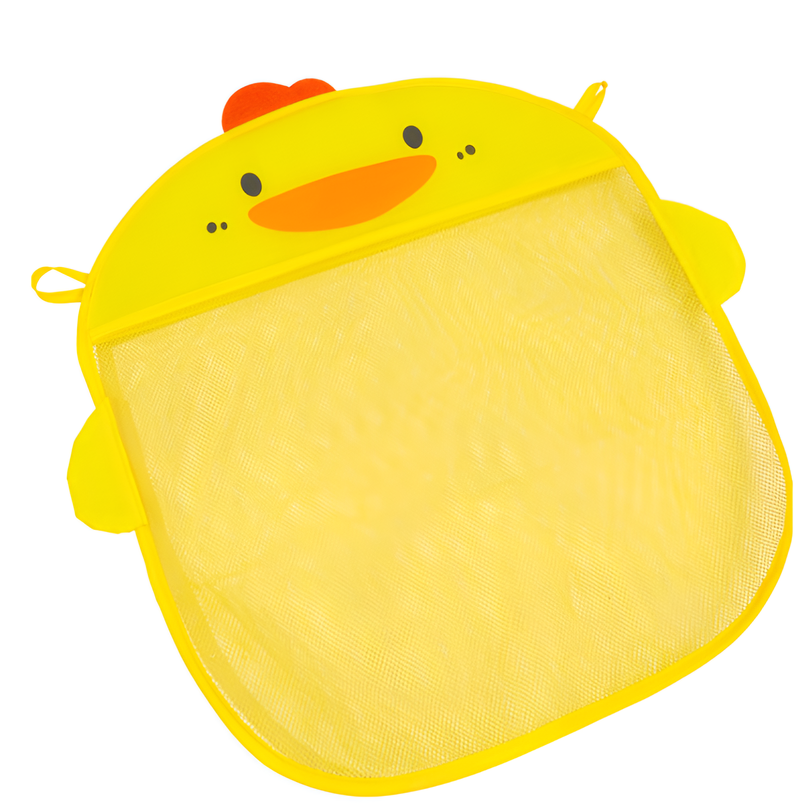 子供用お風呂用おもちゃ収納ネットバッグ おもちゃポケット 防水排水 漫画かわいいアヒル収納バッグ ベビーバスルーム 吸盤付き吊り下げバッグ