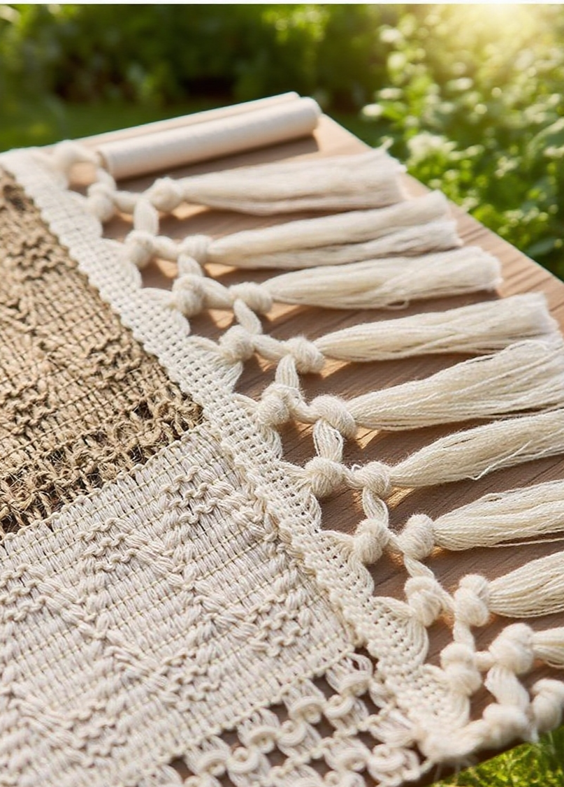 手工棉麻桌旗提升空間美感