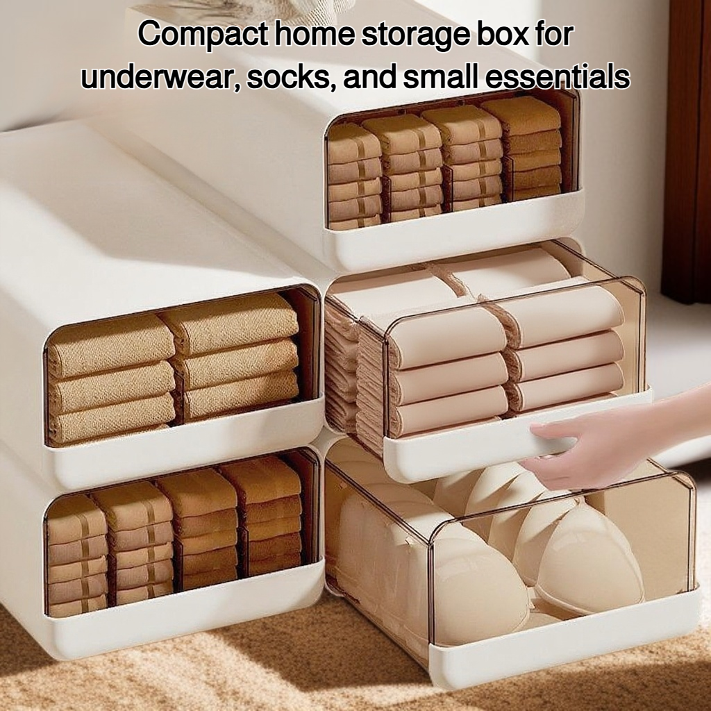 Household underwear and socks storage box