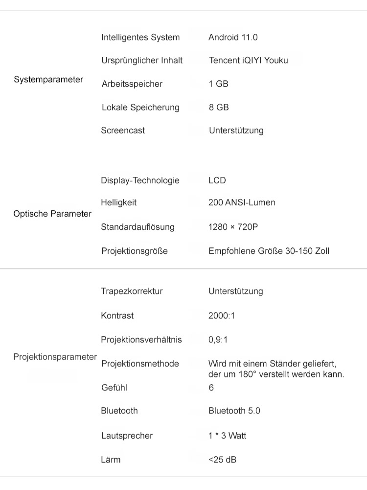 automatischer Fokus Ultra-HD Schwenkprojektor