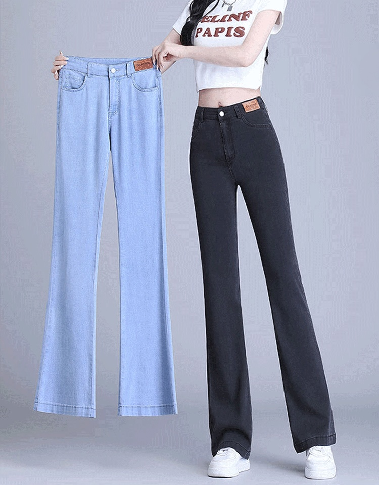 【두 가지 길이 옵션] 텐셀 스트레이트 청바지